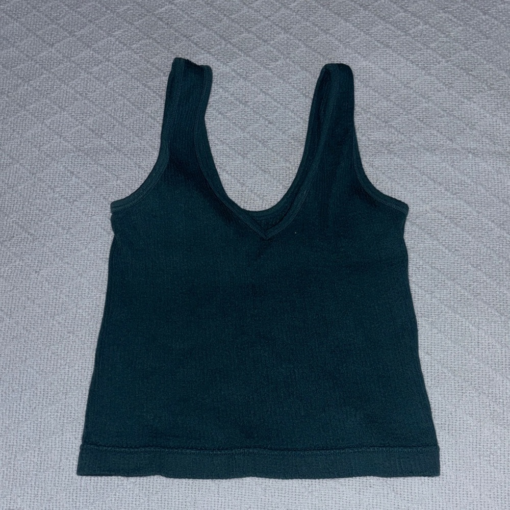 Dark Green Sleeveless Top